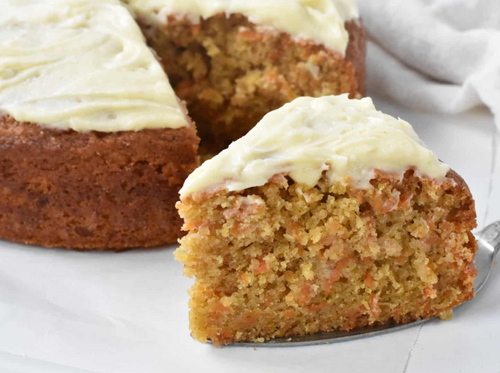 Carrot Cake with Buttercream frosting with nuts