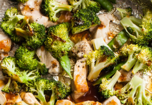 Chicken and Broccoli over Quinoa gf