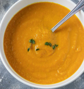 Lunch Sweet Potato Carrot Ginger Soup - AIP/vegan/gf/keto/paleo