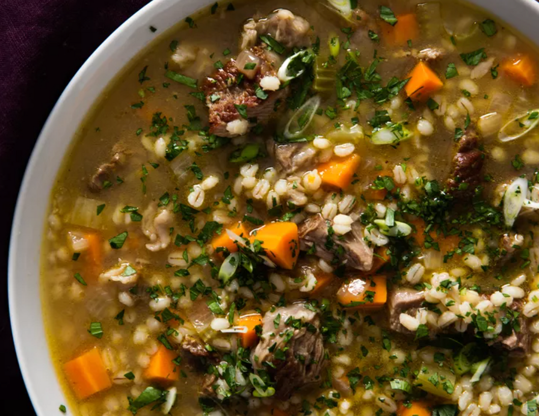 Lunch Beef with Barley Soup
