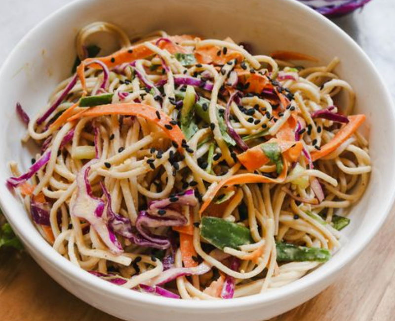 Udon Kimchi Salad - vegan