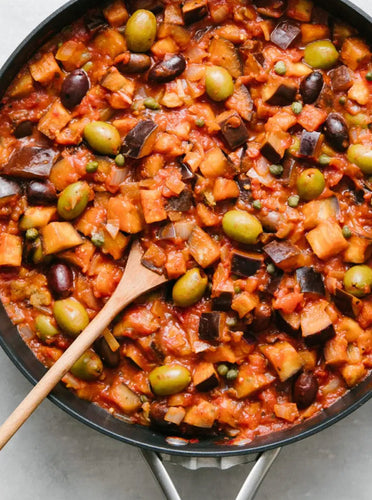 Eggplant Puttanesca - vegan
