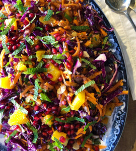 Cabbage, Carrot and Mint Salad - vegan/gf